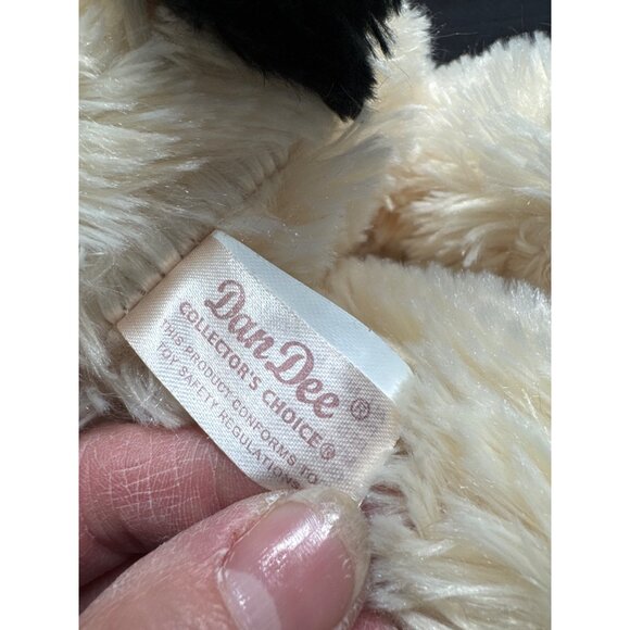 DanDee Dan Dee Soft & Cuddly Plush Dog Toy 12" Beige & Black Floppy Ears Stuffed - Picture 7 of 8